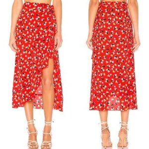 Faithfull The Brand Celeste Wrap Skirt in Jasmine Floral